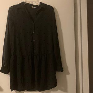Polka Dot Little Black Dress